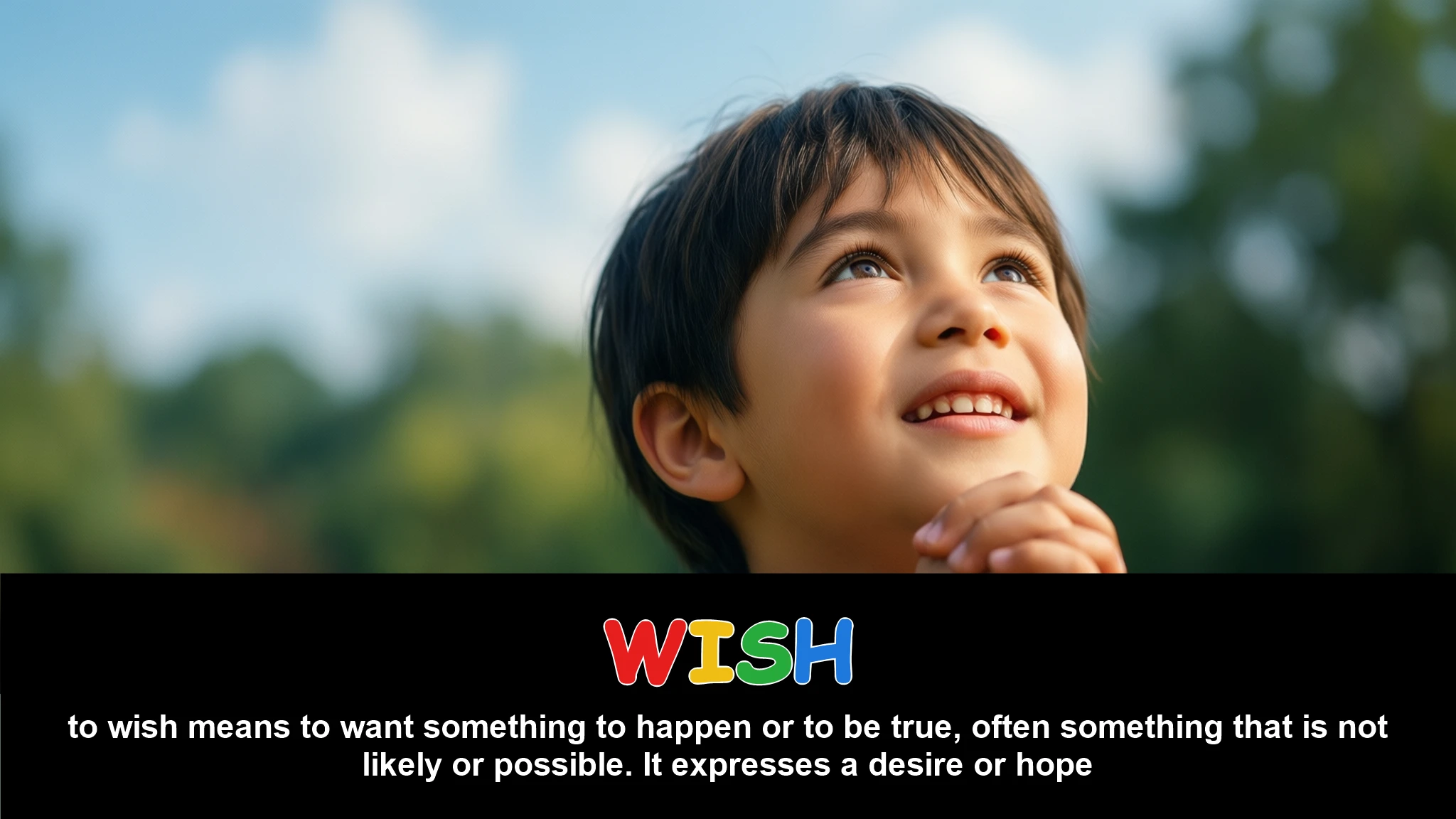 English Illustration for wish